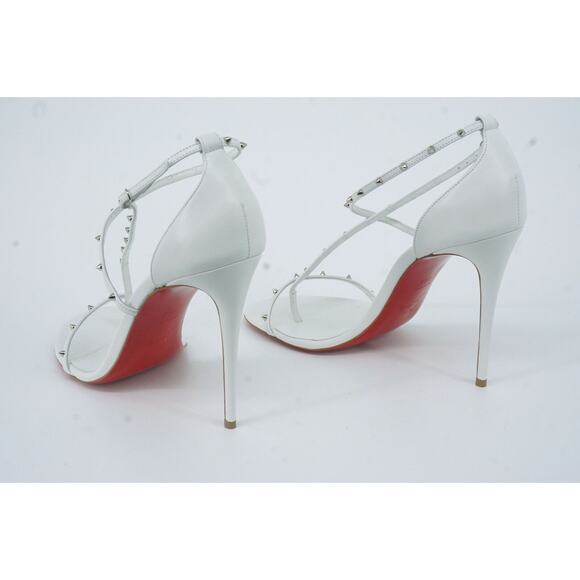 Christian Louboutin Riojana Strappy Spiked Sandals SZ 39.5 NIB stud $795 Wedding - Picture 5 of 11